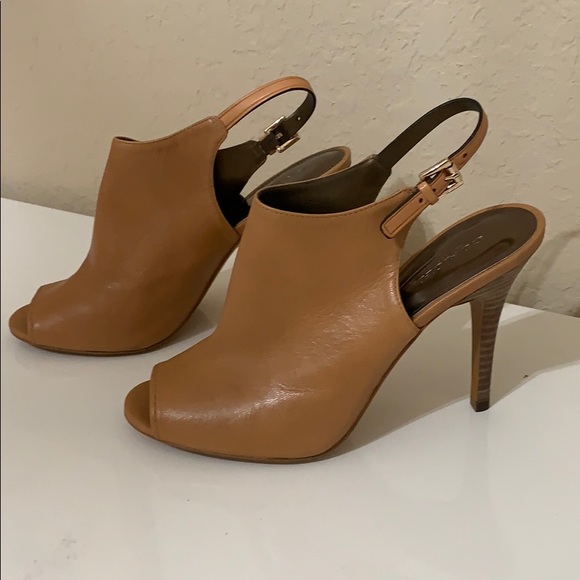 Coach Peep Toe Ankle Boot with Sling Back - Picture 6 of 6